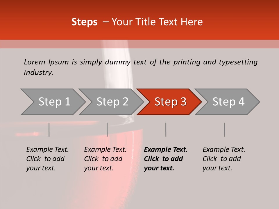 Liquid Drink Goblet PowerPoint Template