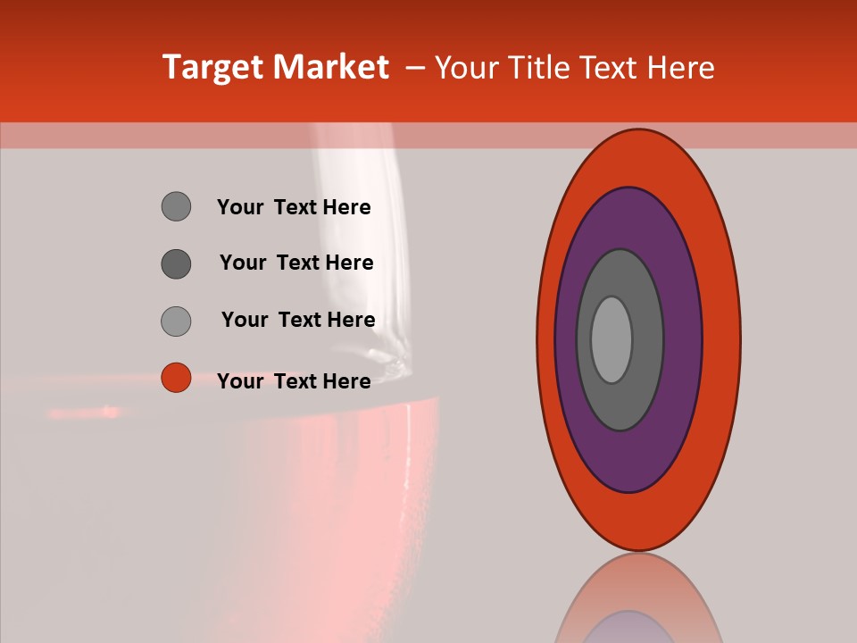 Liquid Drink Goblet PowerPoint Template