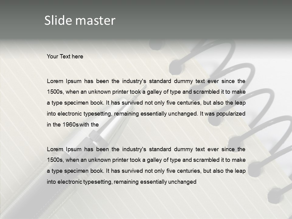 Guide Line Binder PowerPoint Template