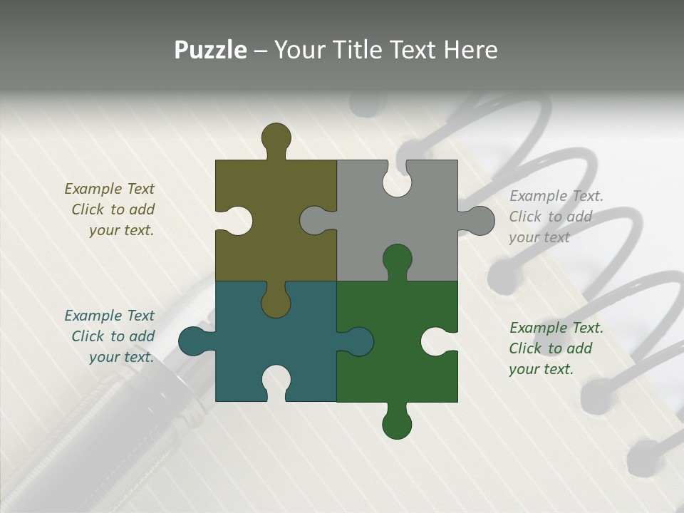 Guide Line Binder PowerPoint Template