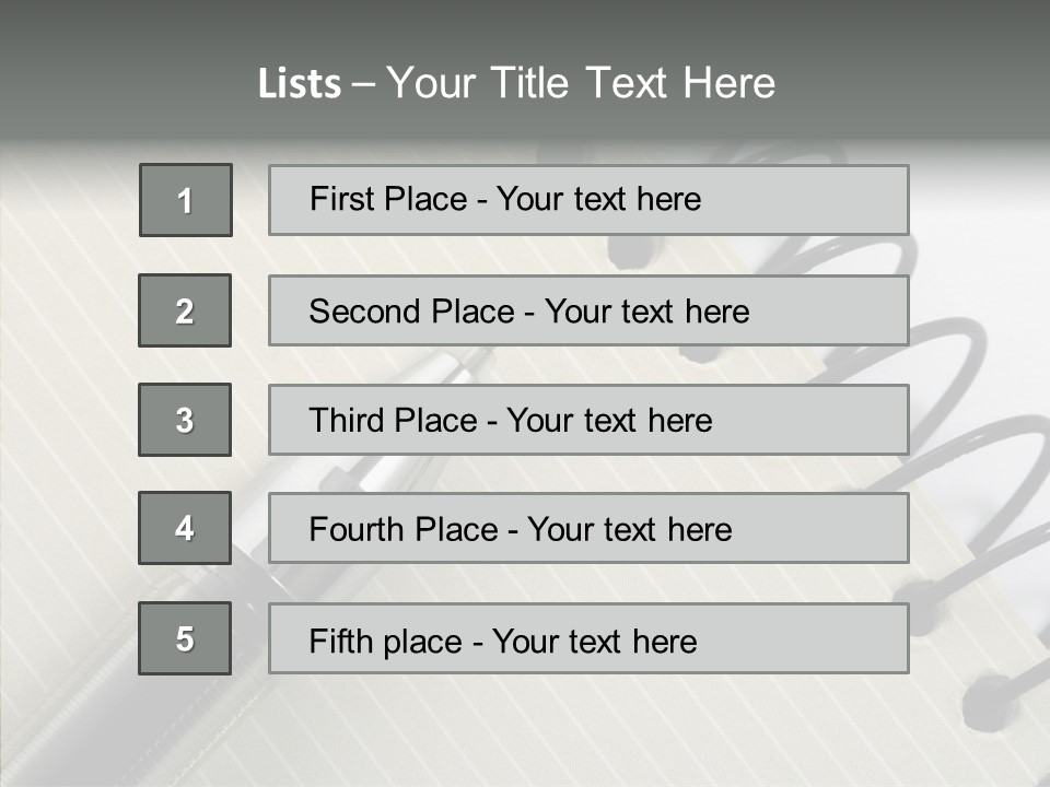 Guide Line Binder PowerPoint Template