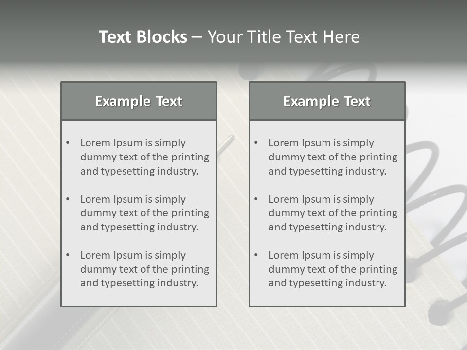 Guide Line Binder PowerPoint Template