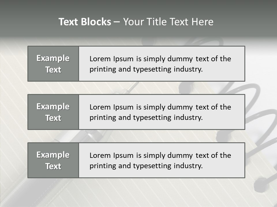 Guide Line Binder PowerPoint Template
