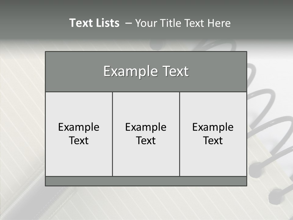 Guide Line Binder PowerPoint Template