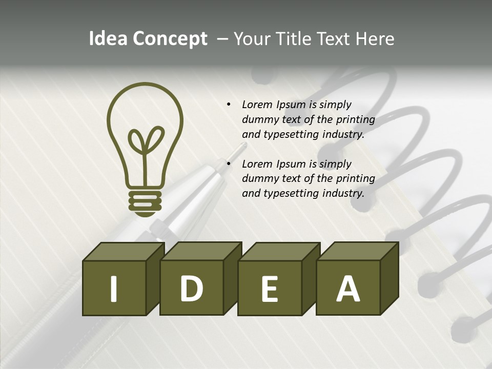 Guide Line Binder PowerPoint Template