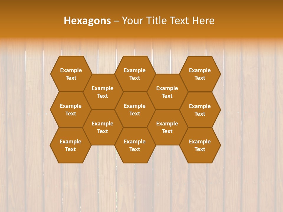 Vertical Timber Fence PowerPoint Template