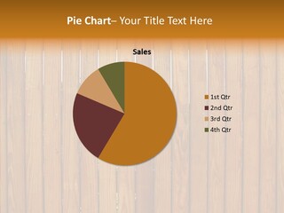 Vertical Timber Fence PowerPoint Template