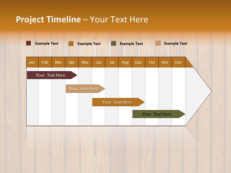 Vertical Timber Fence PowerPoint Template