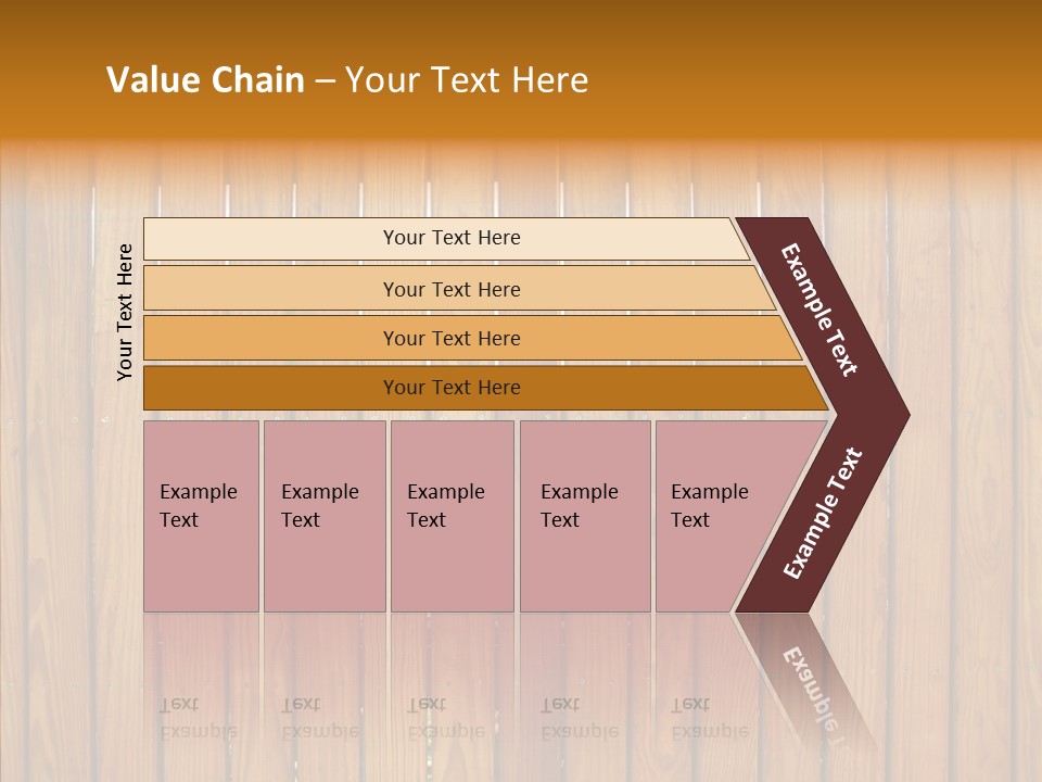 Vertical Timber Fence PowerPoint Template