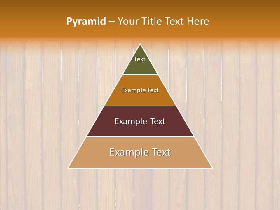 Vertical Timber Fence PowerPoint Template