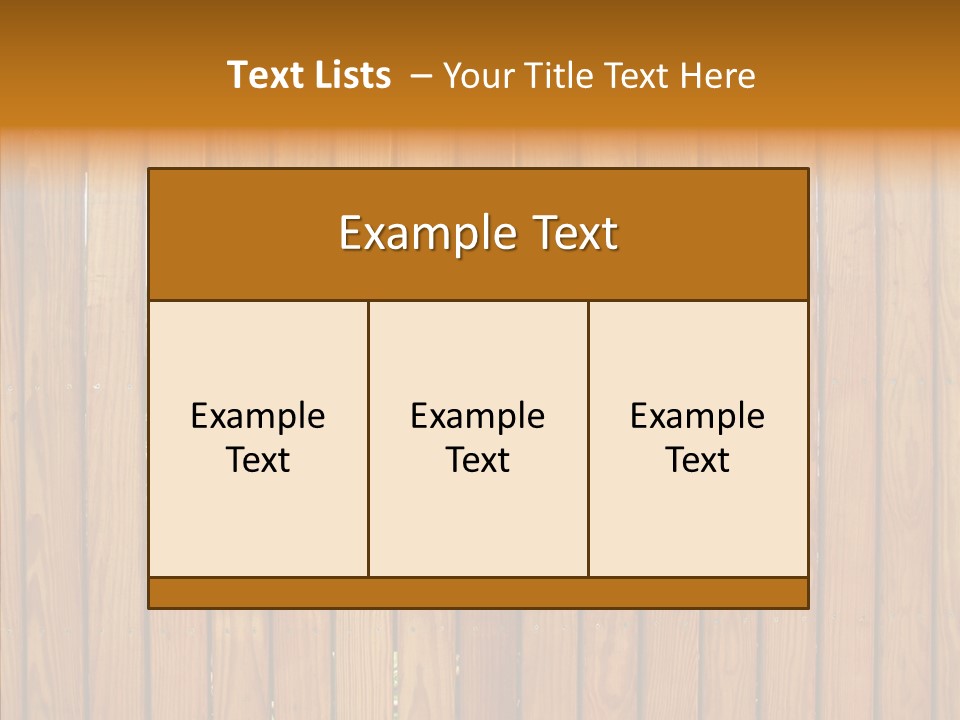 Vertical Timber Fence PowerPoint Template