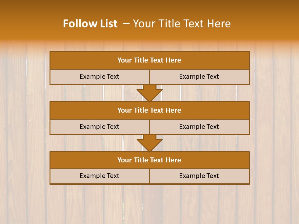 Vertical Timber Fence PowerPoint Template