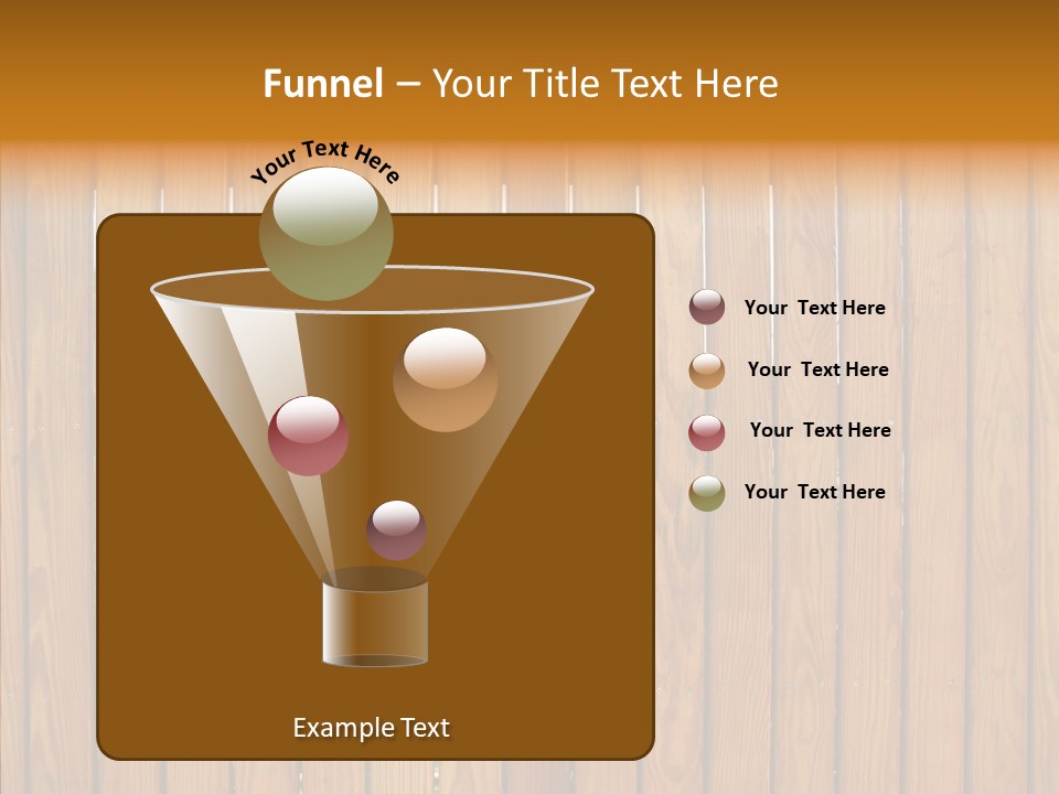 Vertical Timber Fence PowerPoint Template