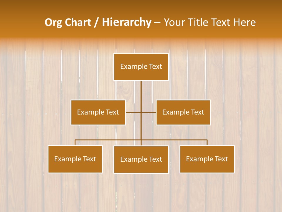 Vertical Timber Fence PowerPoint Template