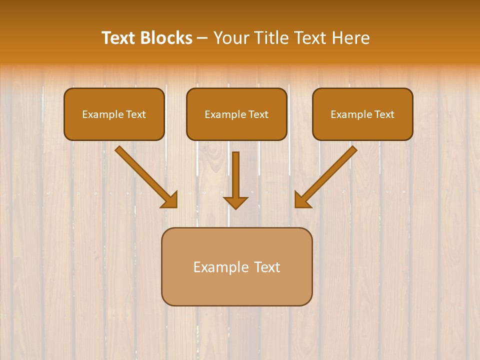 Vertical Timber Fence PowerPoint Template