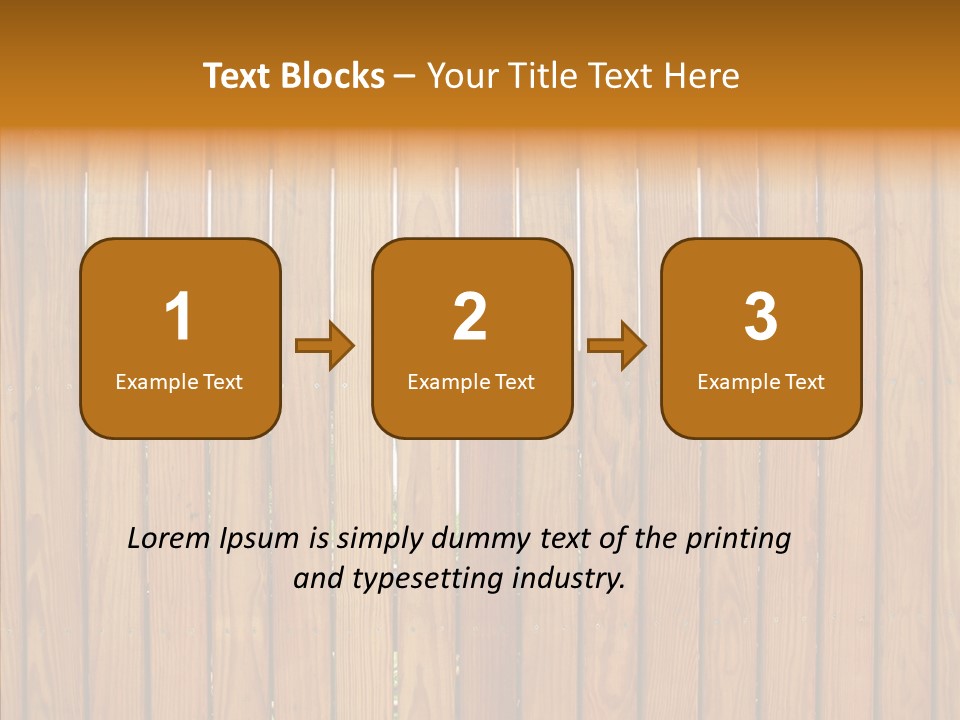 Vertical Timber Fence PowerPoint Template