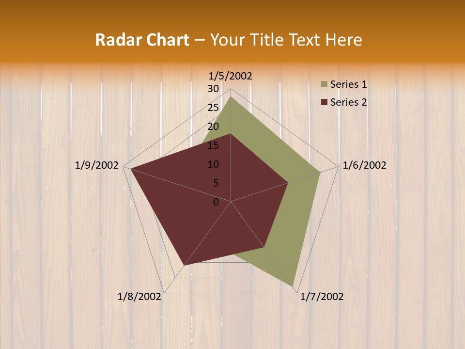Vertical Timber Fence PowerPoint Template