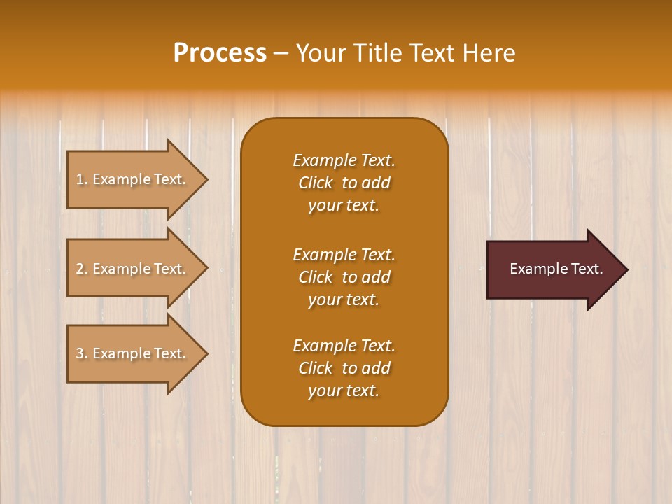 Vertical Timber Fence PowerPoint Template