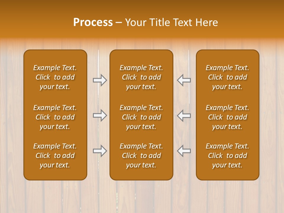 Vertical Timber Fence PowerPoint Template
