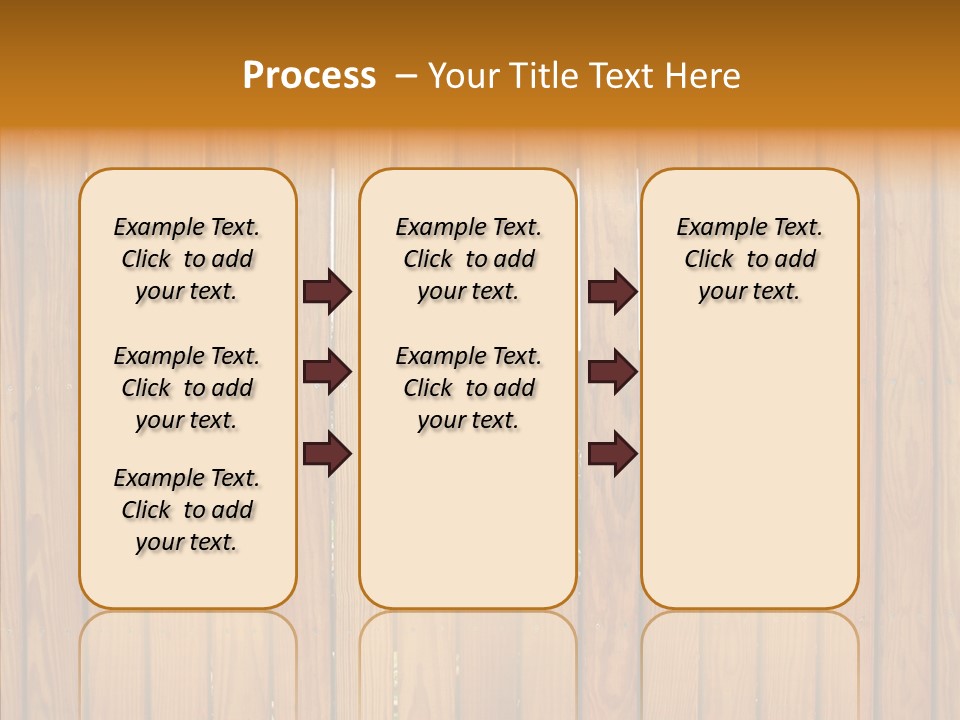 Vertical Timber Fence PowerPoint Template