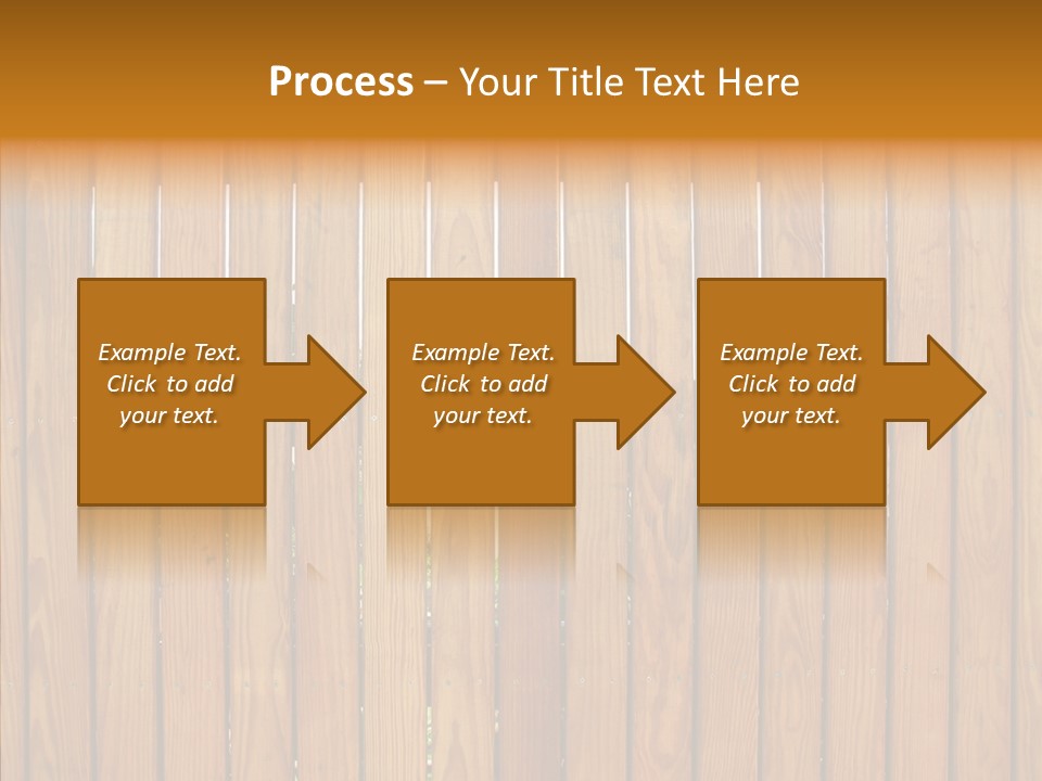 Vertical Timber Fence PowerPoint Template