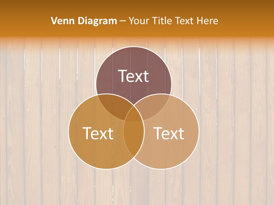 Vertical Timber Fence PowerPoint Template