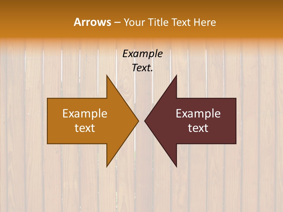 Vertical Timber Fence PowerPoint Template