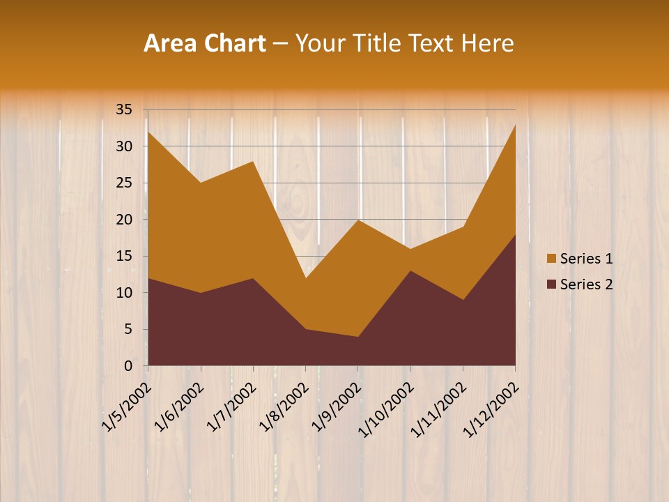 Vertical Timber Fence PowerPoint Template