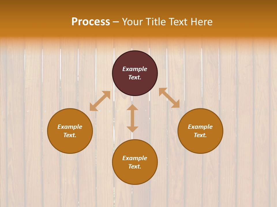 Vertical Timber Fence PowerPoint Template