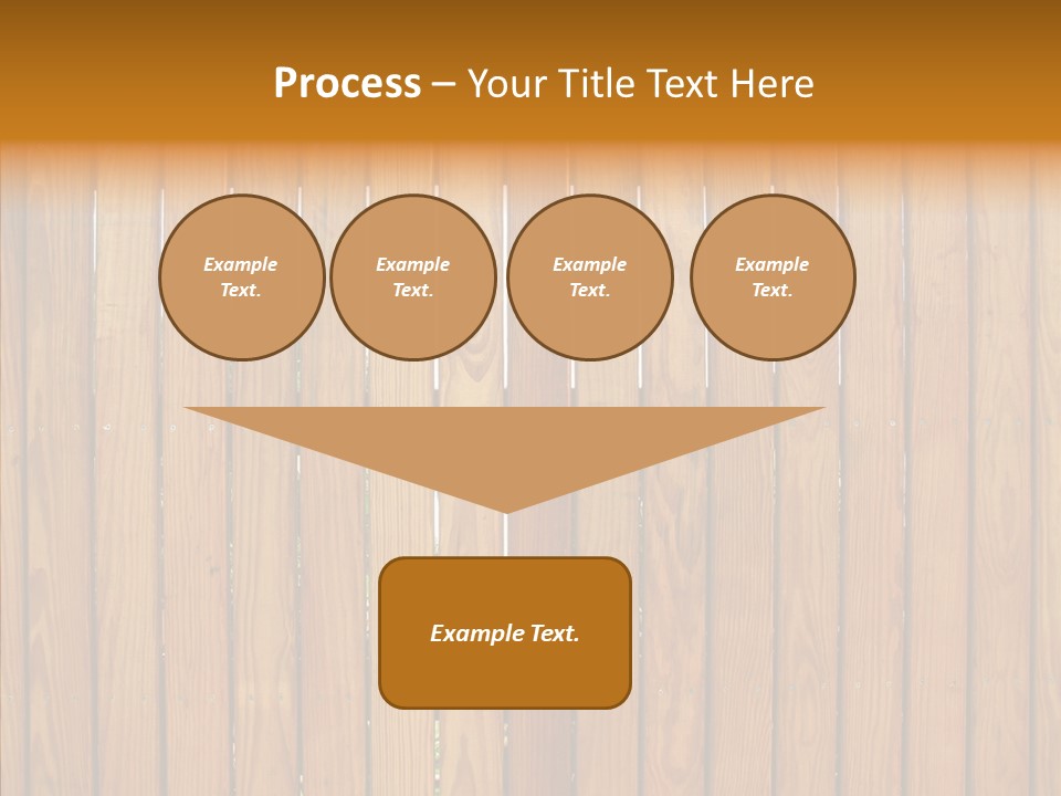Vertical Timber Fence PowerPoint Template