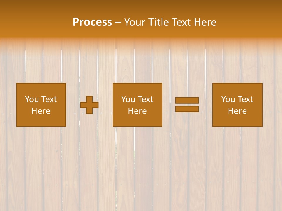 Vertical Timber Fence PowerPoint Template