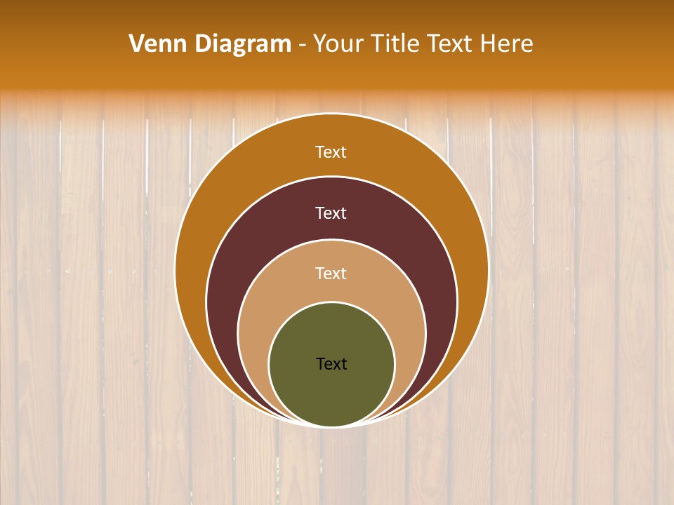 Vertical Timber Fence PowerPoint Template