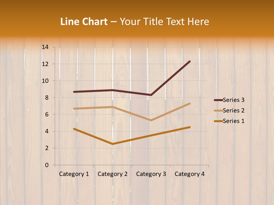 Vertical Timber Fence PowerPoint Template