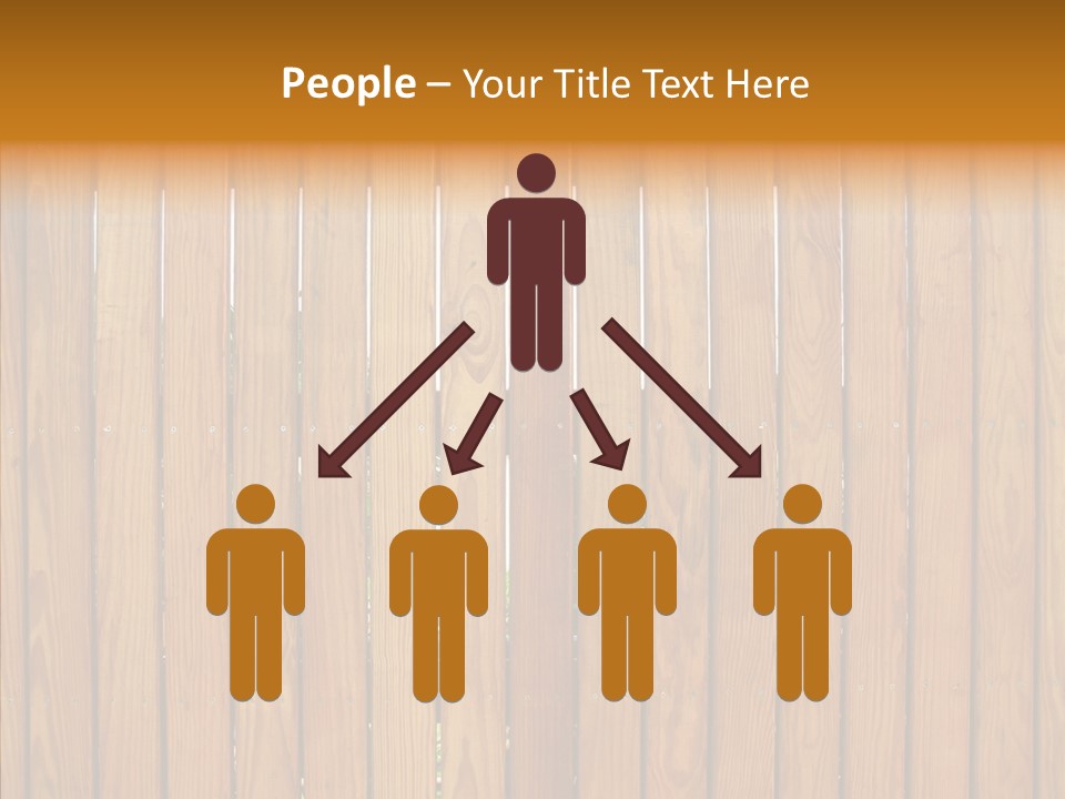 Vertical Timber Fence PowerPoint Template