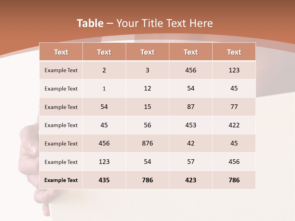 Healthy Background Strong PowerPoint Template