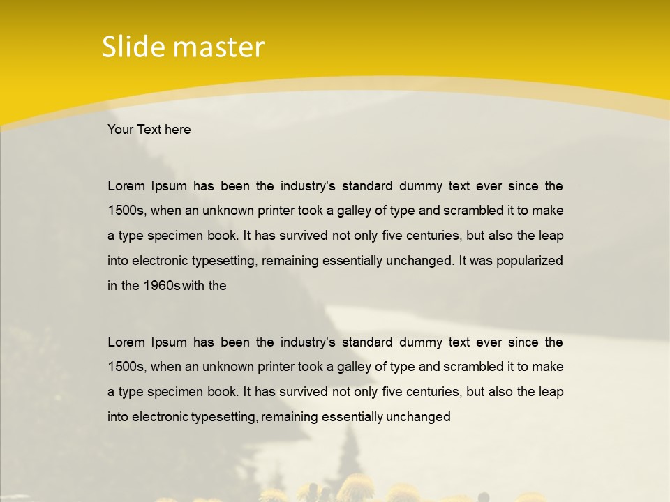 Green Focus Bokeh PowerPoint Template