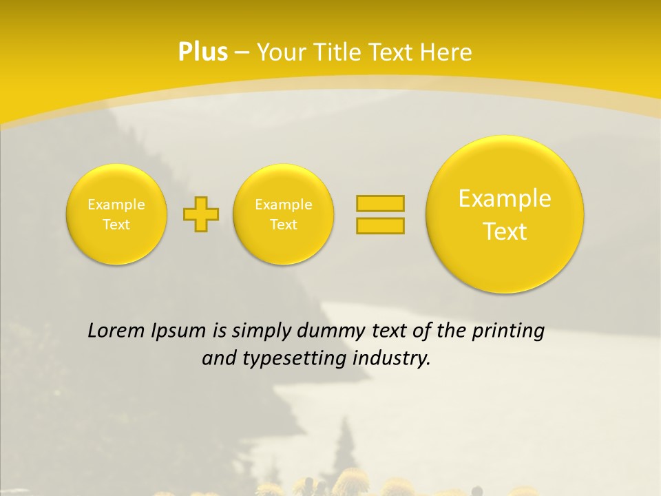 Green Focus Bokeh PowerPoint Template