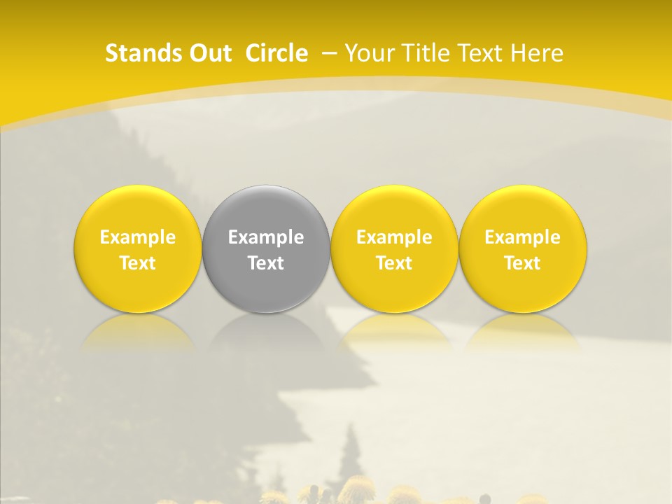 Green Focus Bokeh PowerPoint Template