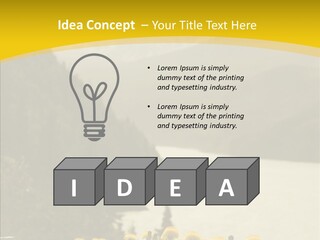 Green Focus Bokeh PowerPoint Template