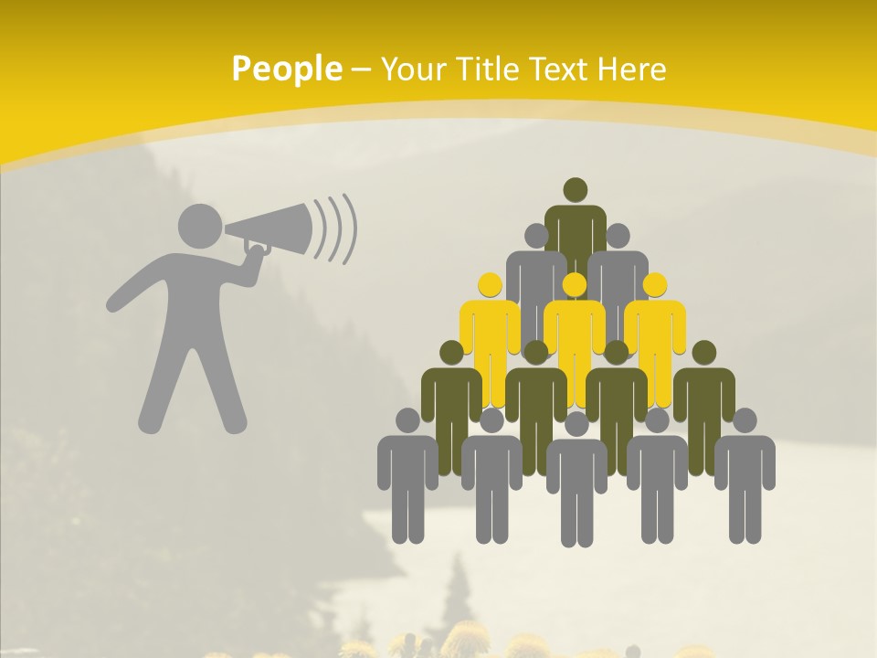Green Focus Bokeh PowerPoint Template