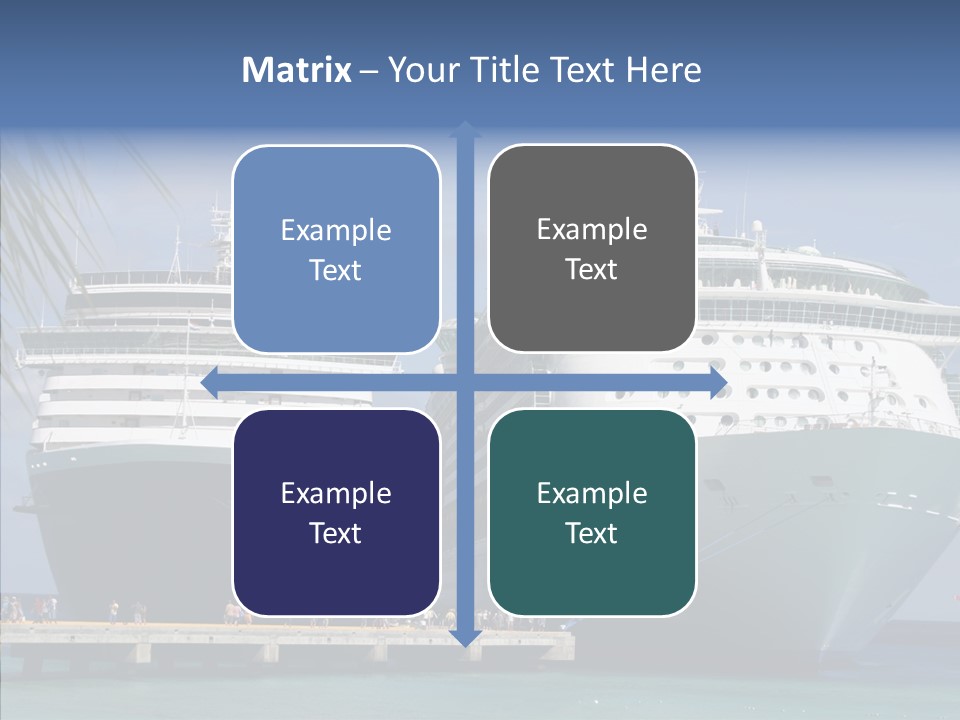 Dock Sea Water PowerPoint Template