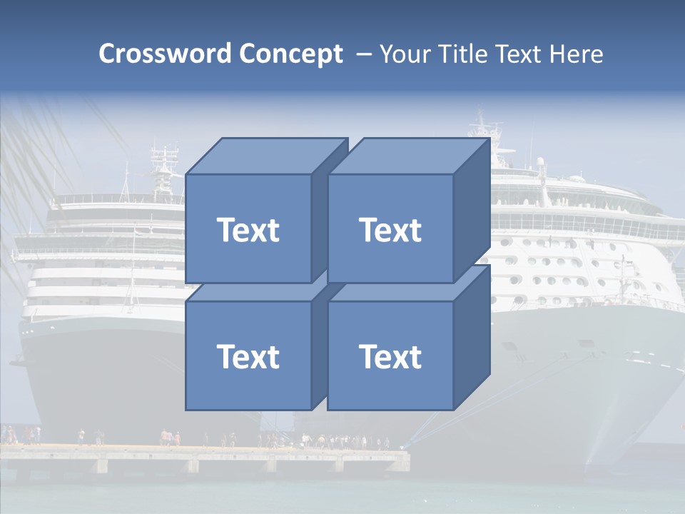 Dock Sea Water PowerPoint Template