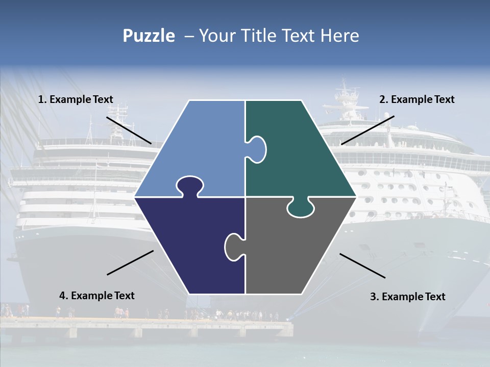 Dock Sea Water PowerPoint Template