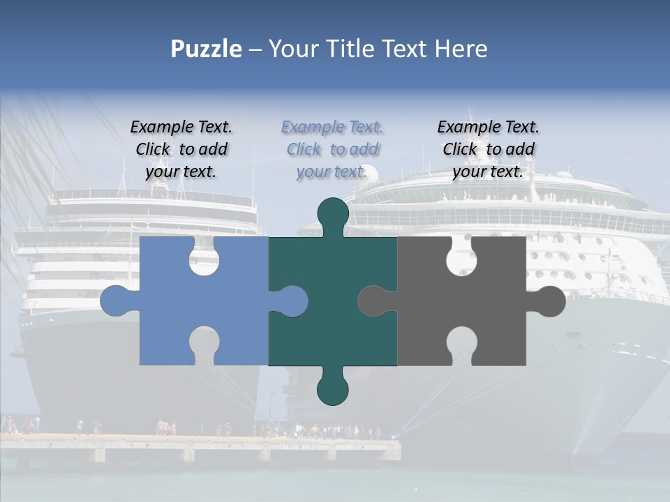 Dock Sea Water PowerPoint Template