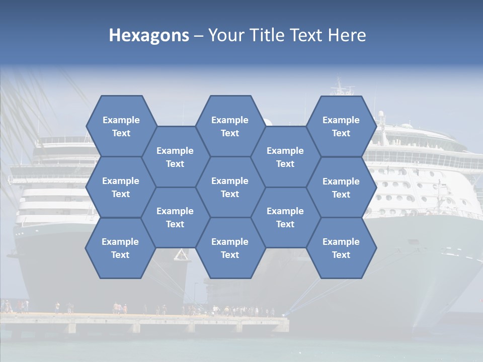 Dock Sea Water PowerPoint Template