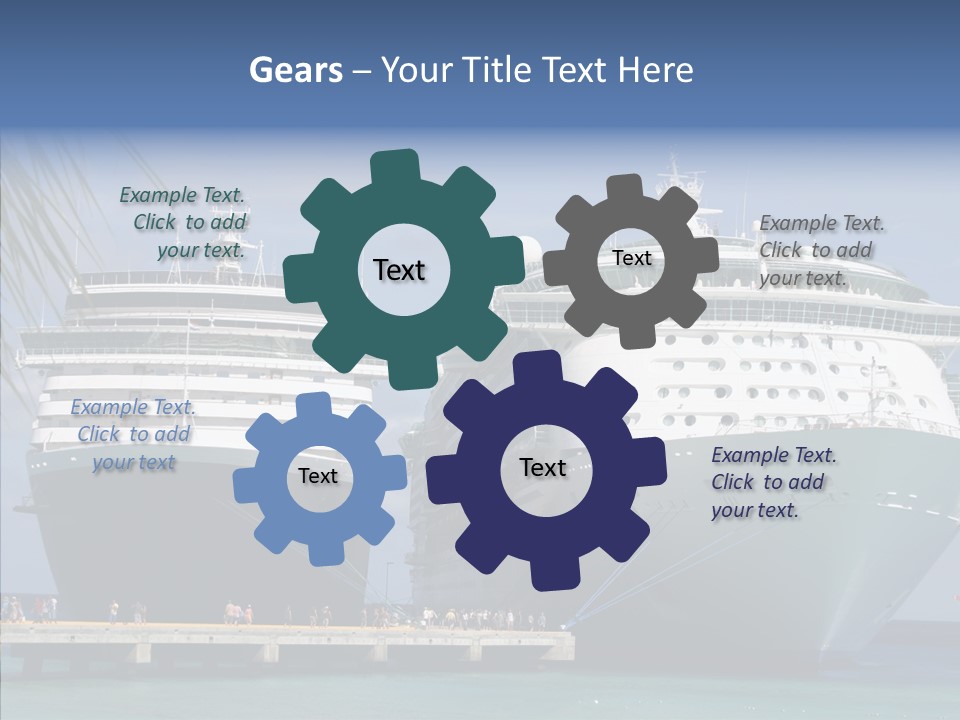 Dock Sea Water PowerPoint Template