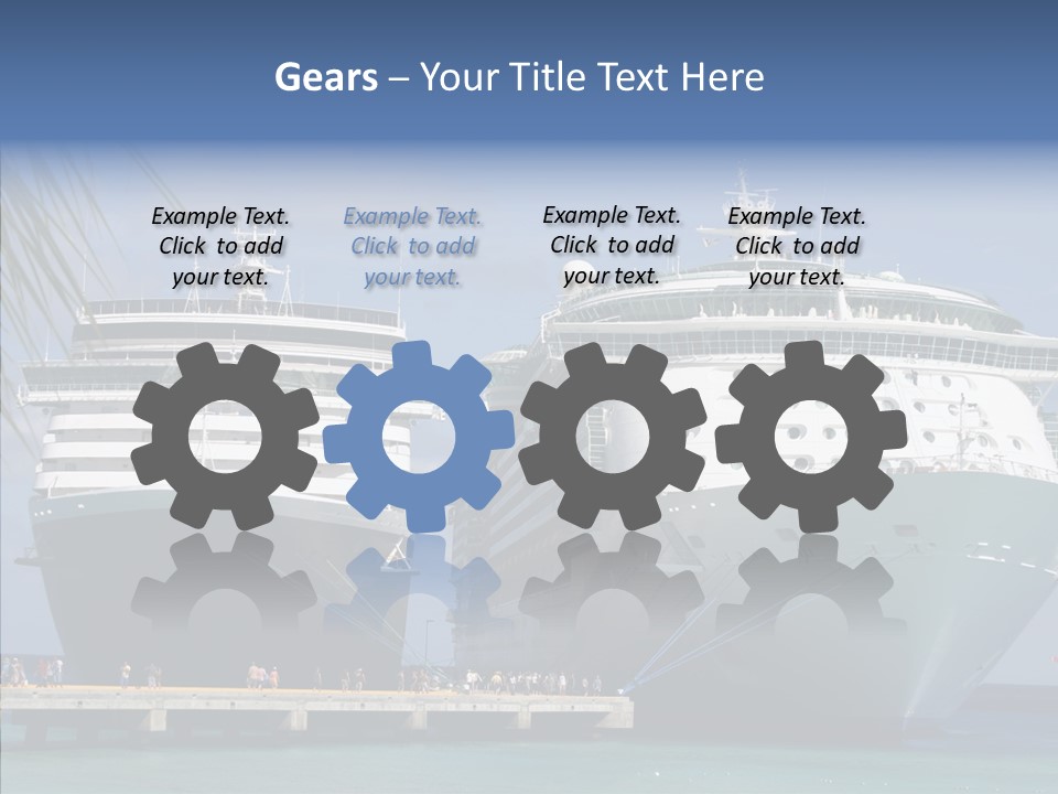 Dock Sea Water PowerPoint Template