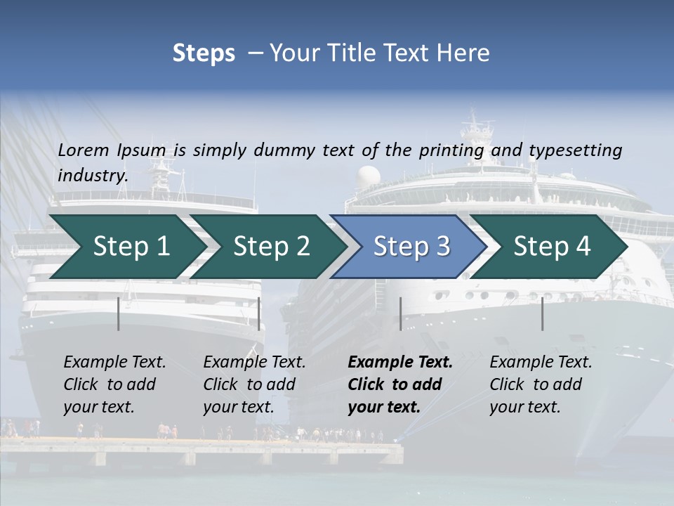 Dock Sea Water PowerPoint Template