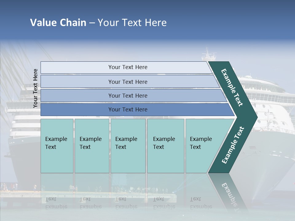 Dock Sea Water PowerPoint Template