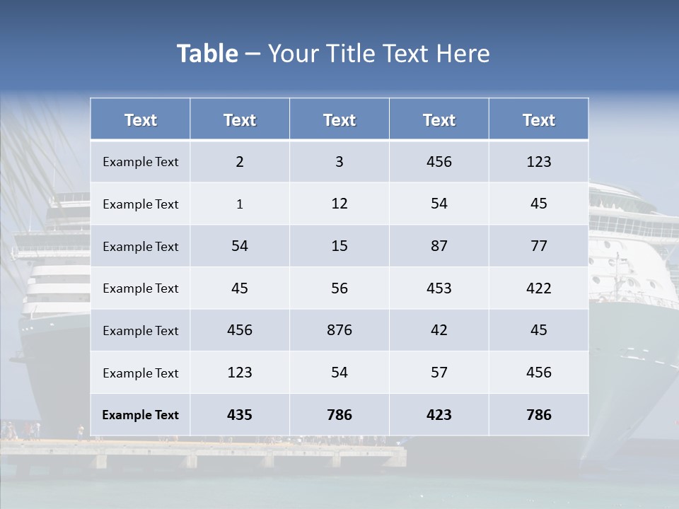 Dock Sea Water PowerPoint Template